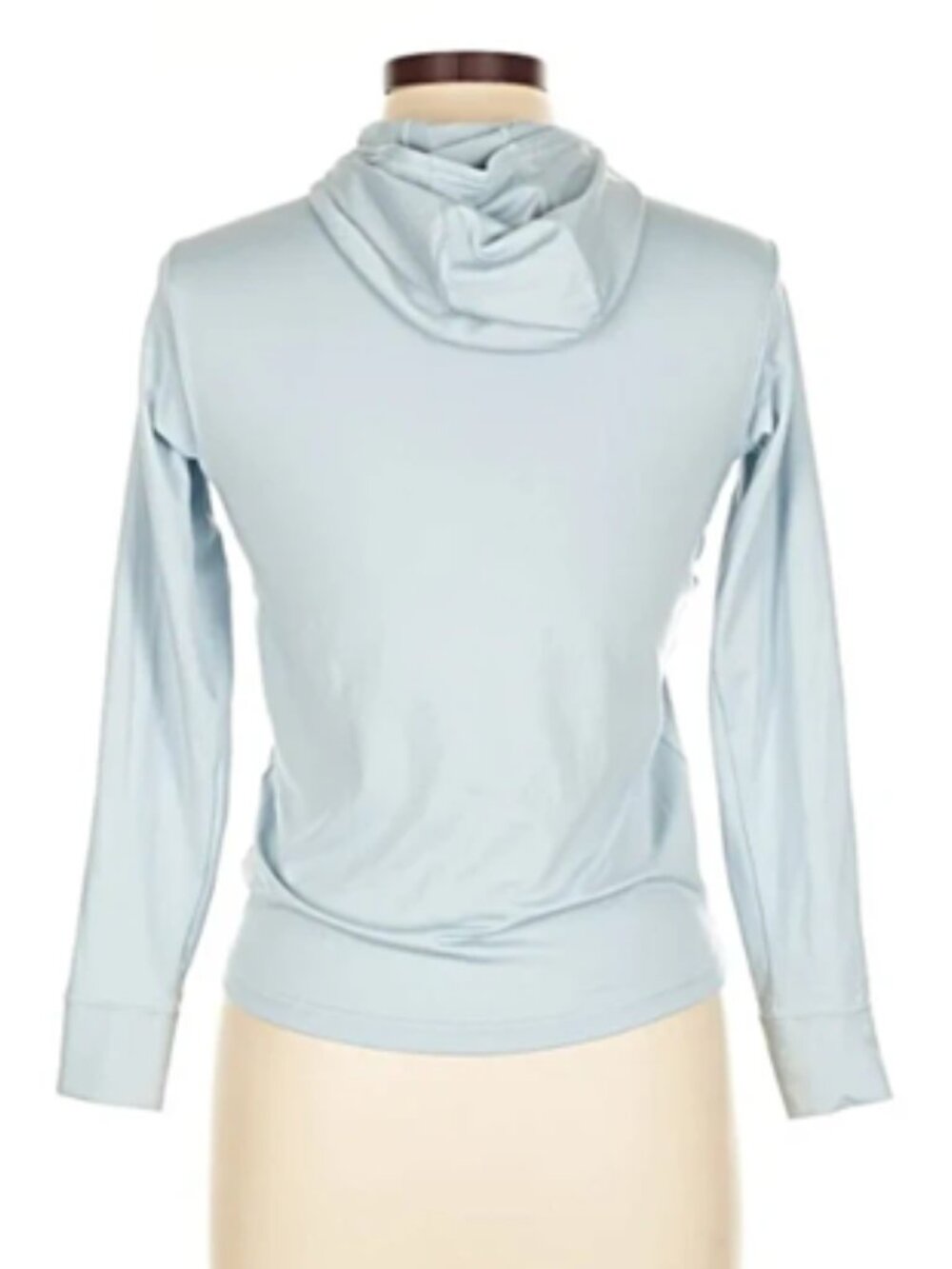 Patagonia Hoodie Pullover Slim Fit Med 10 Light Blue-Grey M 8-10 Thumb-hole